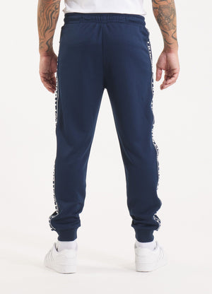 Jogginghose Oldschool Tape Logo - Dunkelblau