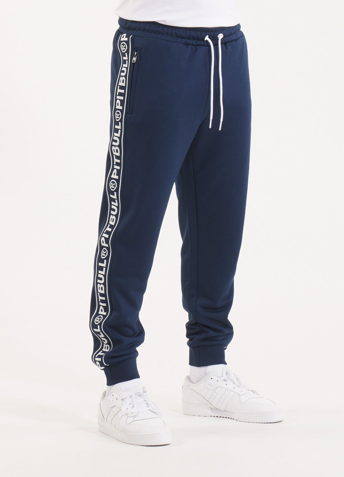 Jogginghose Oldschool Tape Logo - Dunkelblau