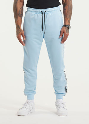 Men's Sweatpants Oldschool Tape Logo - Light blue