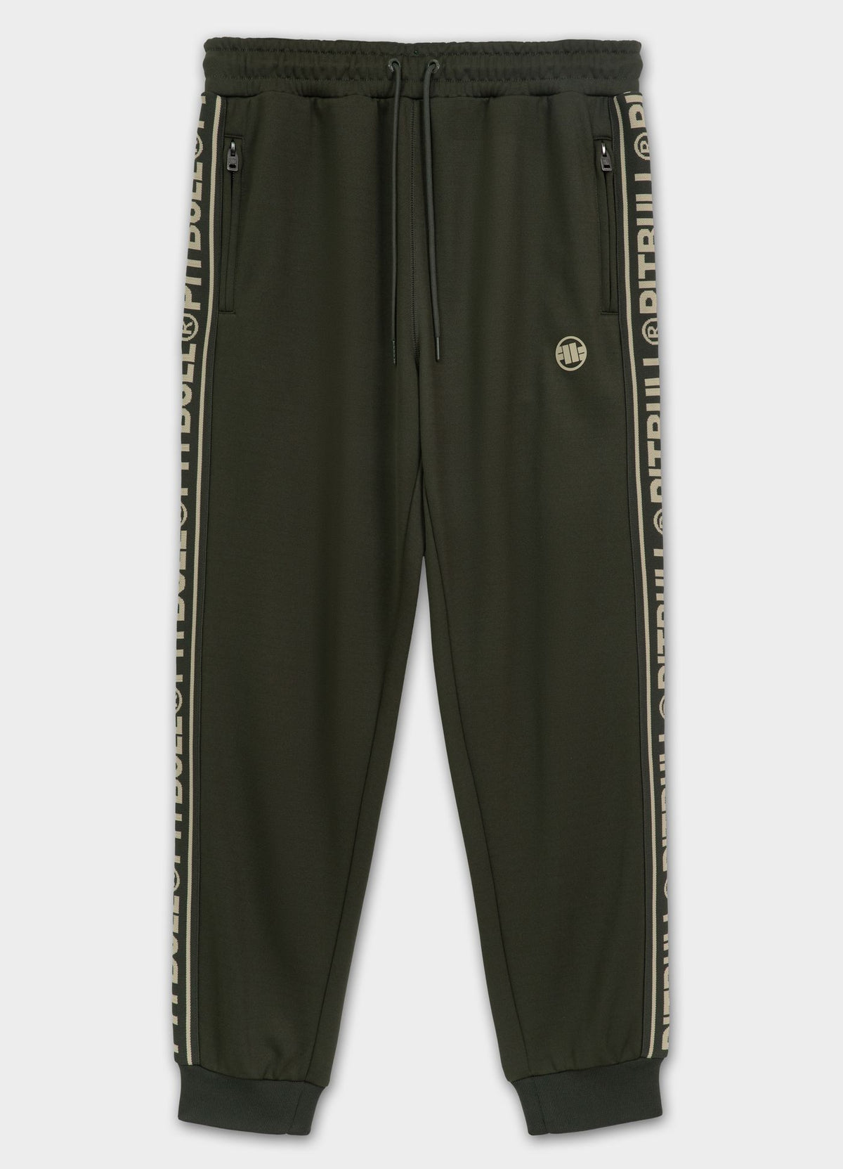 Men's Sweatpants Oldschool Tape Logo - Dark green