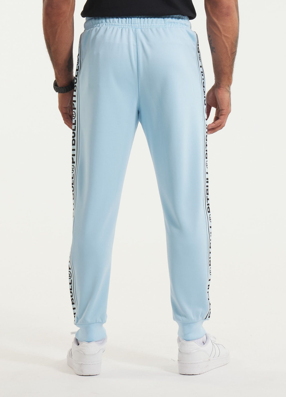 Men's Sweatpants Oldschool Tape Logo - Light blue