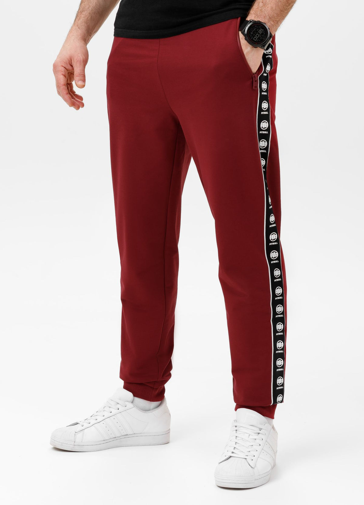Herren Jogginghose TAPE NUGGET - Burgund