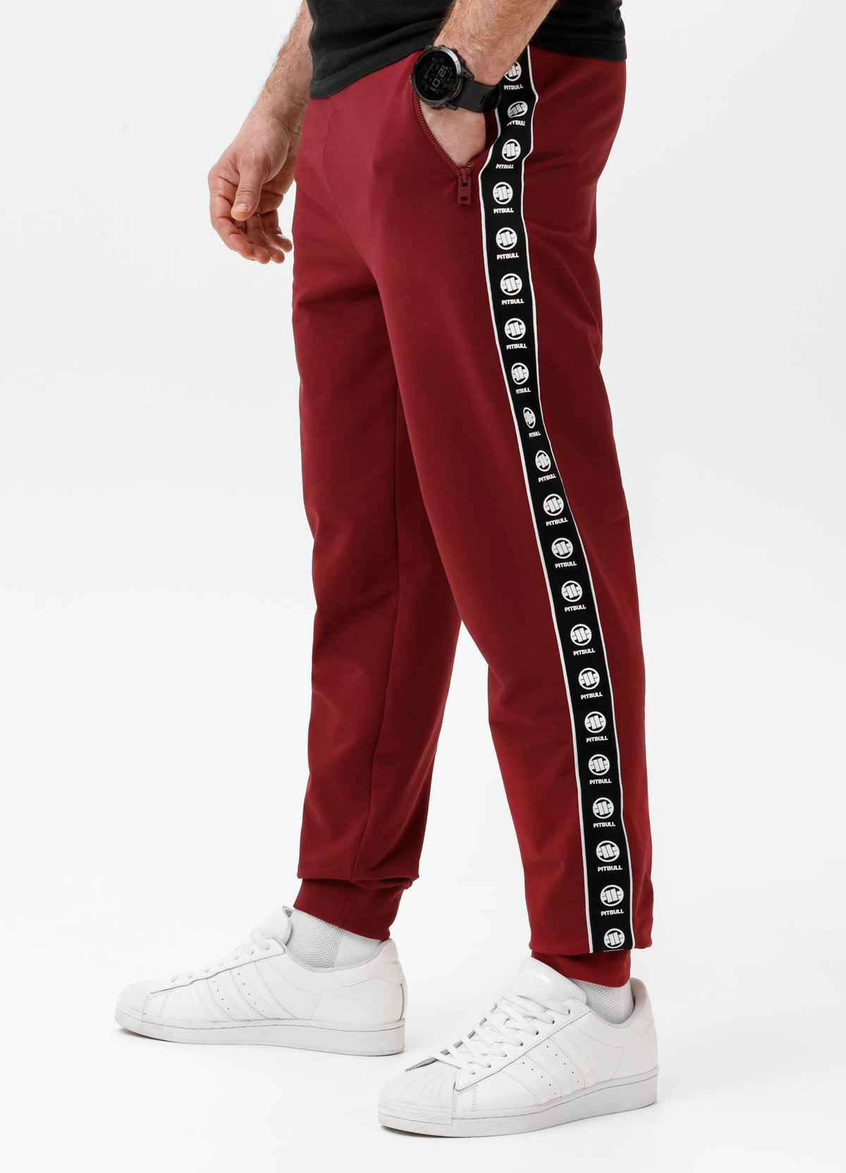 Herren Jogginghose TAPE NUGGET - Burgund