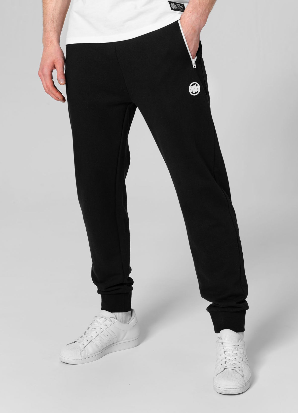 Jogginghose Terry Small Logo - Schwarz