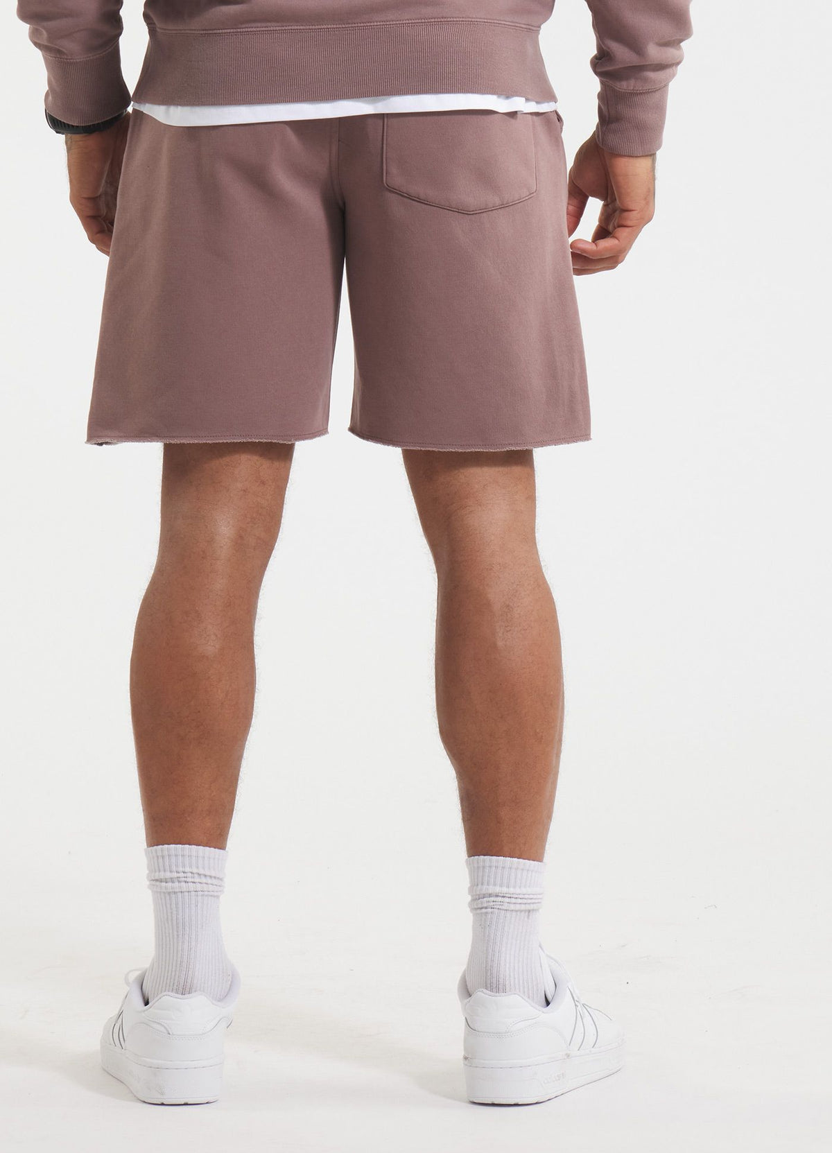 Herren Sweatshorts Washed Lancaster II - Burgund