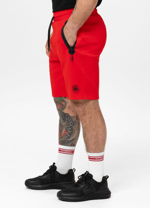 Herren Sweatshorts DOGWOOD - Fluo Rot