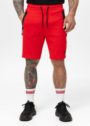 Herren Sweatshorts DOGWOOD - Fluo Rot