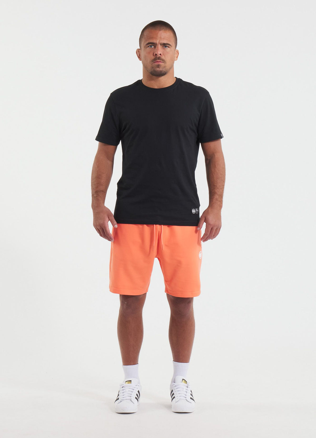 Men's sweat shorts NUGGET - Bright salmon