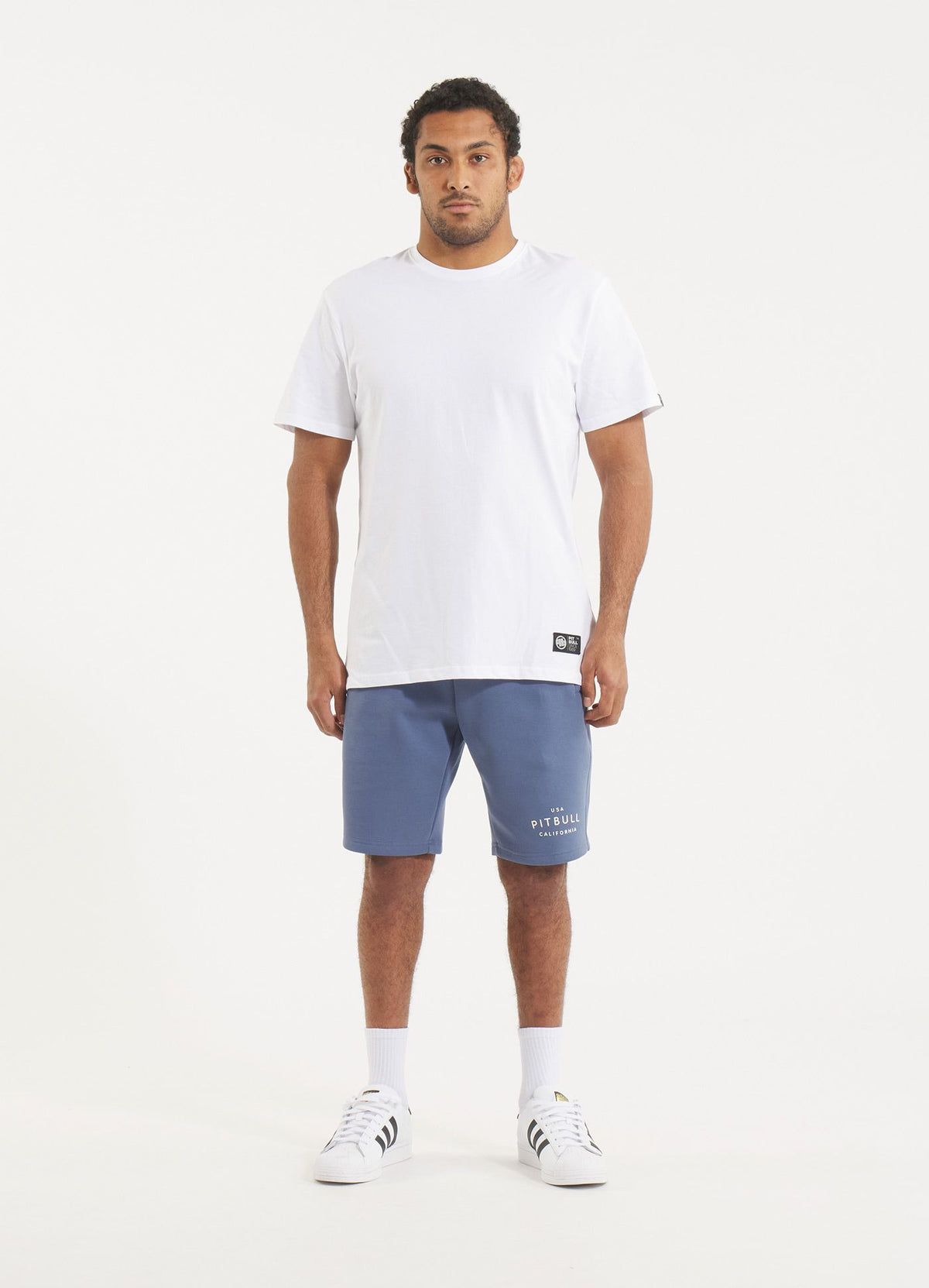 Men's sweat shorts SAMPSON - Light blue