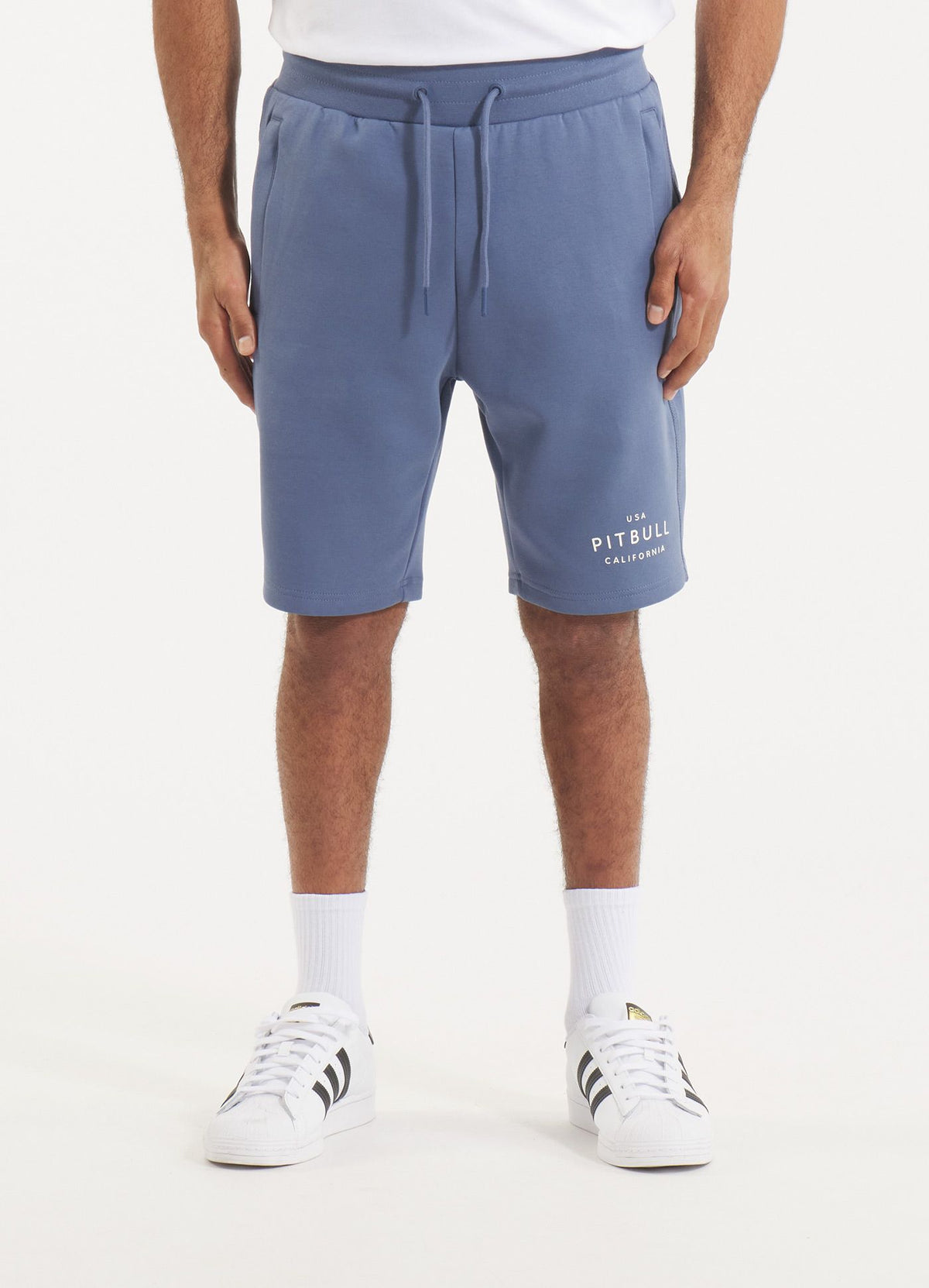 Men's sweat shorts SAMPSON - Light blue