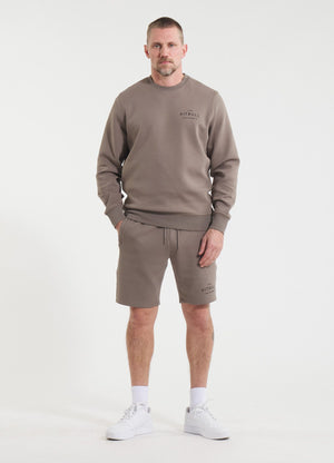 Men's sweat shorts SAMPSON - Light brown