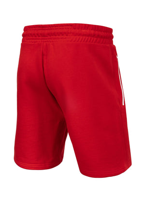 Kurze Jogginghose Terry Small Logo - Rot 