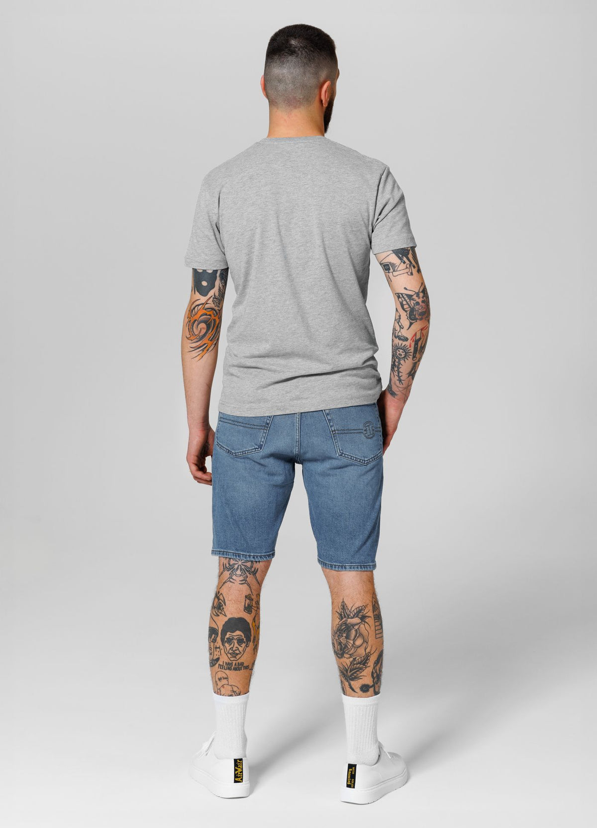 Kurze Jeansshorts Highlander - klassische Waschung