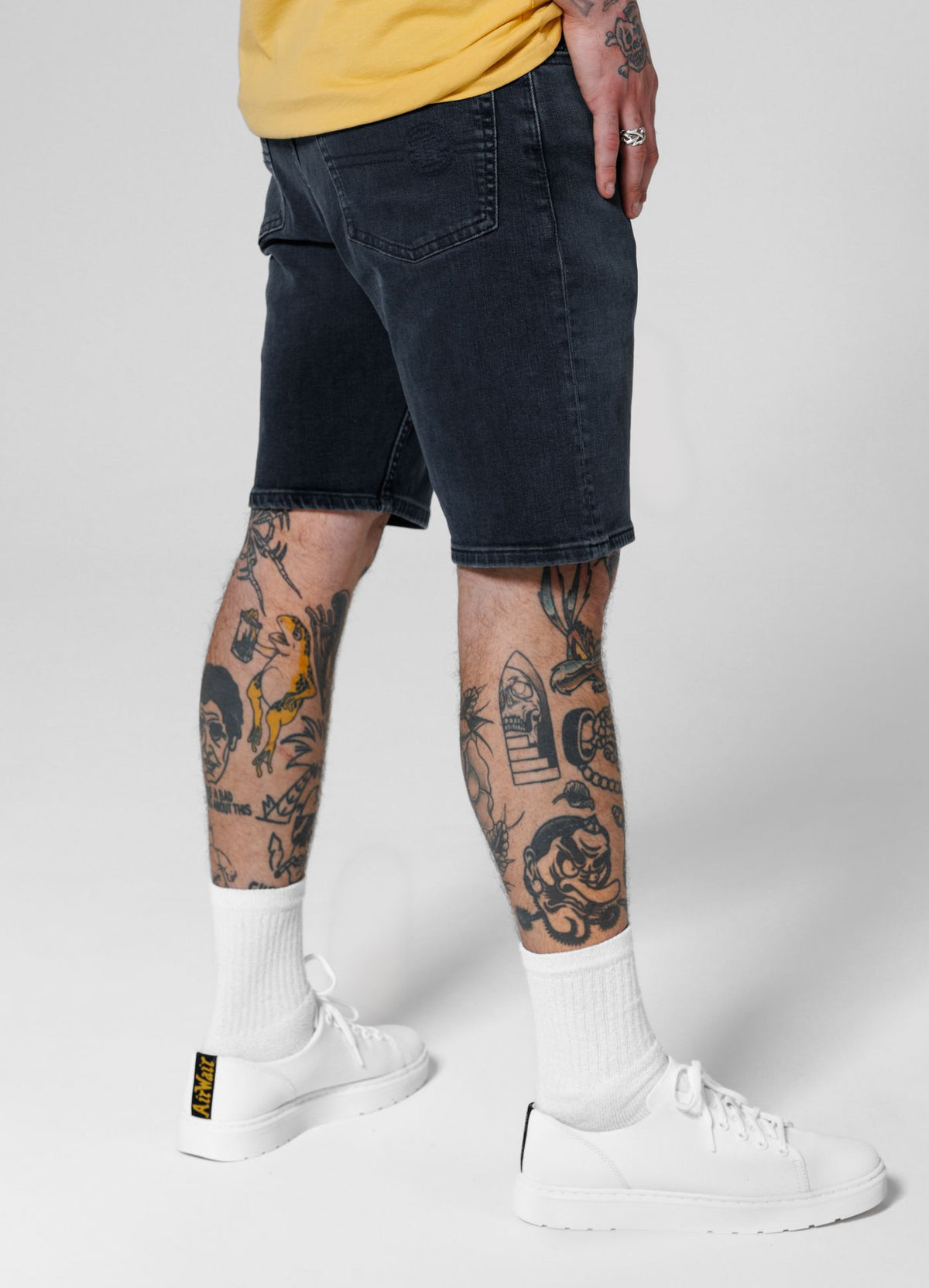 Kurze Jeansshorts Highlander - dunkle Waschung