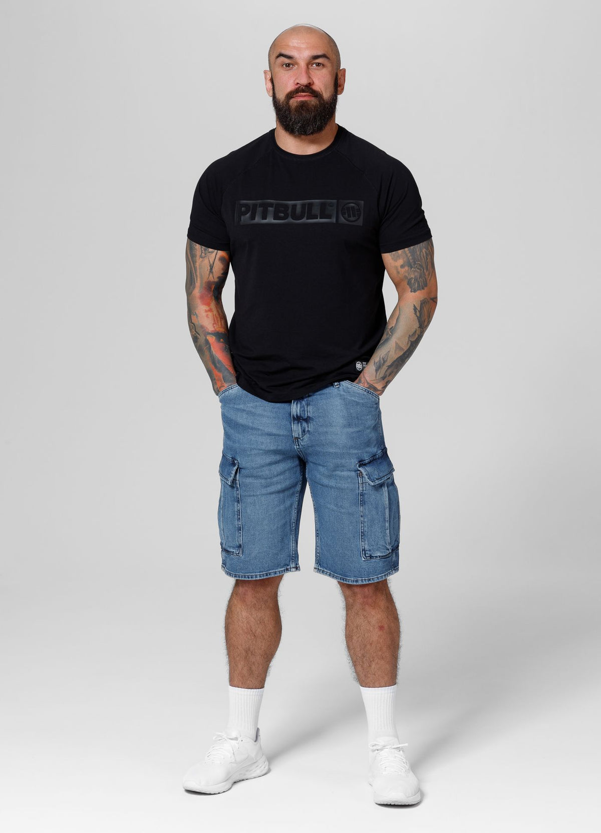 Cargo-Jeansshorts Deerhorn - Blau