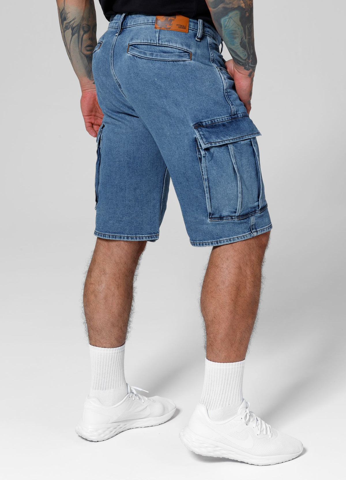 Cargo-Jeansshorts Deerhorn - Blau