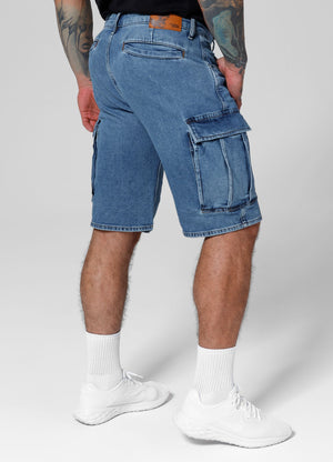 Cargo-Jeansshorts Deerhorn - Blau