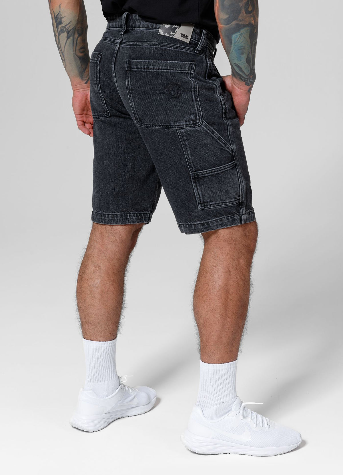 Kurze Jeansshorts Carpenter - Schwarz