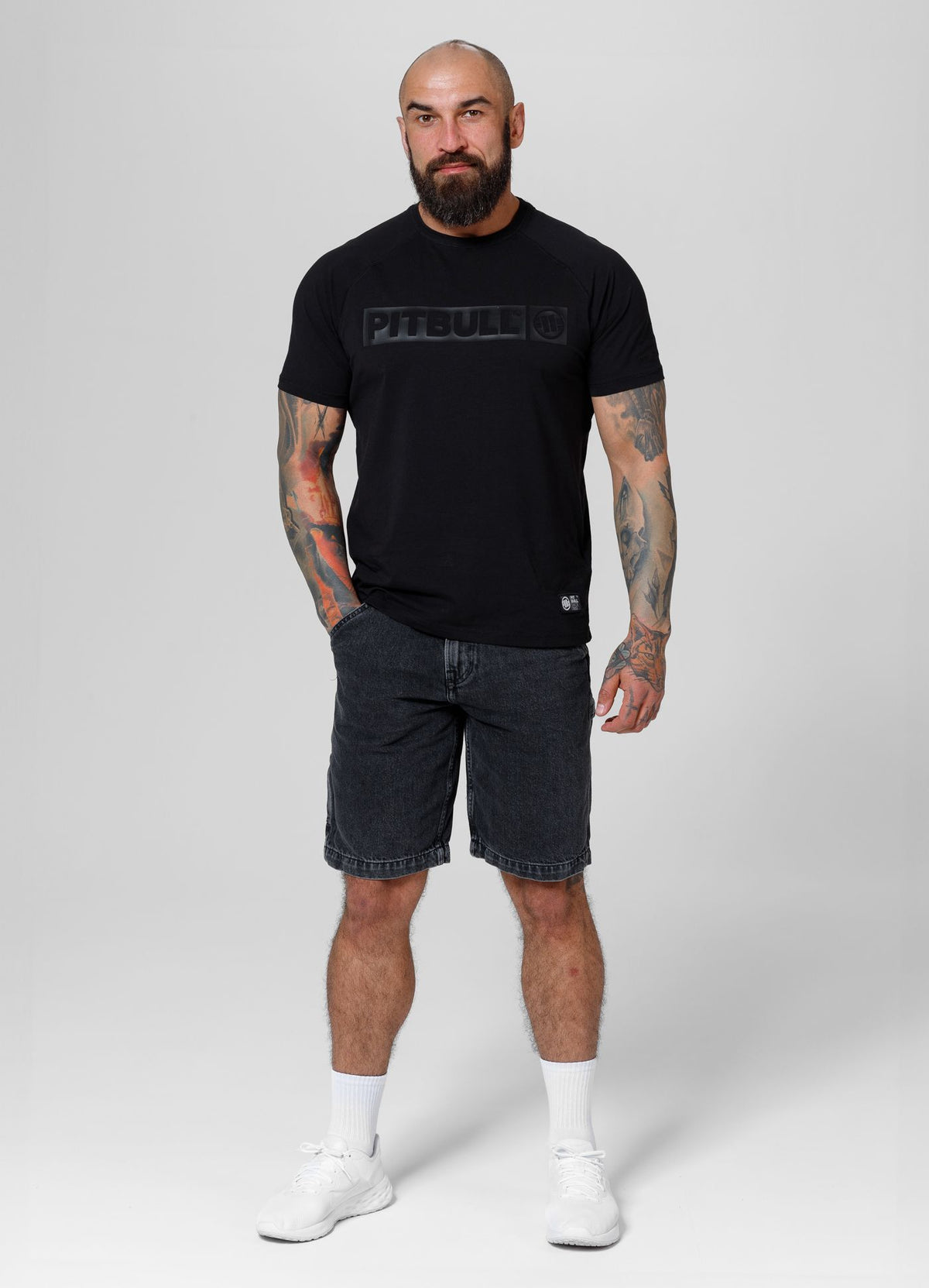 Kurze Jeansshorts Carpenter - Schwarz