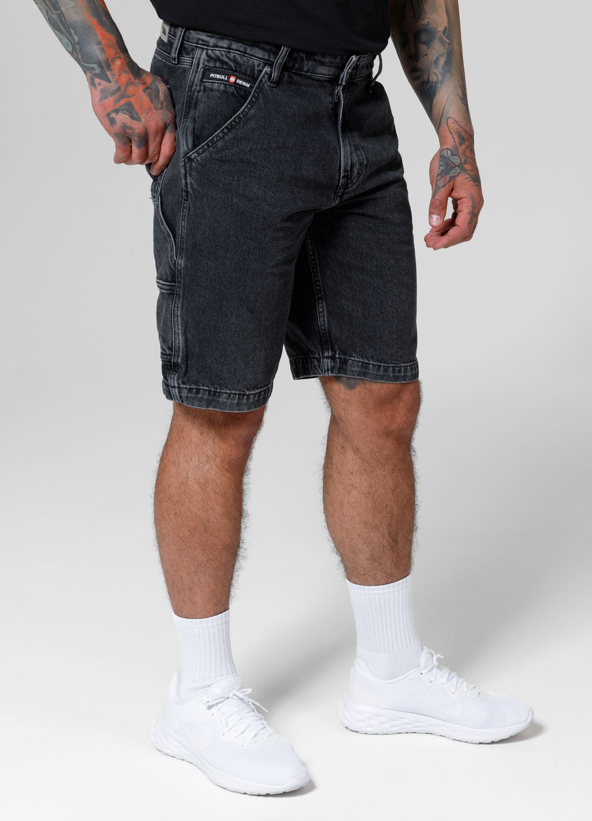 Kurze Jeansshorts Carpenter - Schwarz