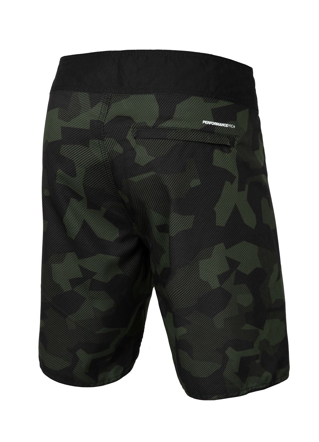 Badehose Hilltop - Olivgrünes Camouflage
