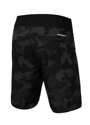 Badehose Hilltop - Schwarzes Camouflage