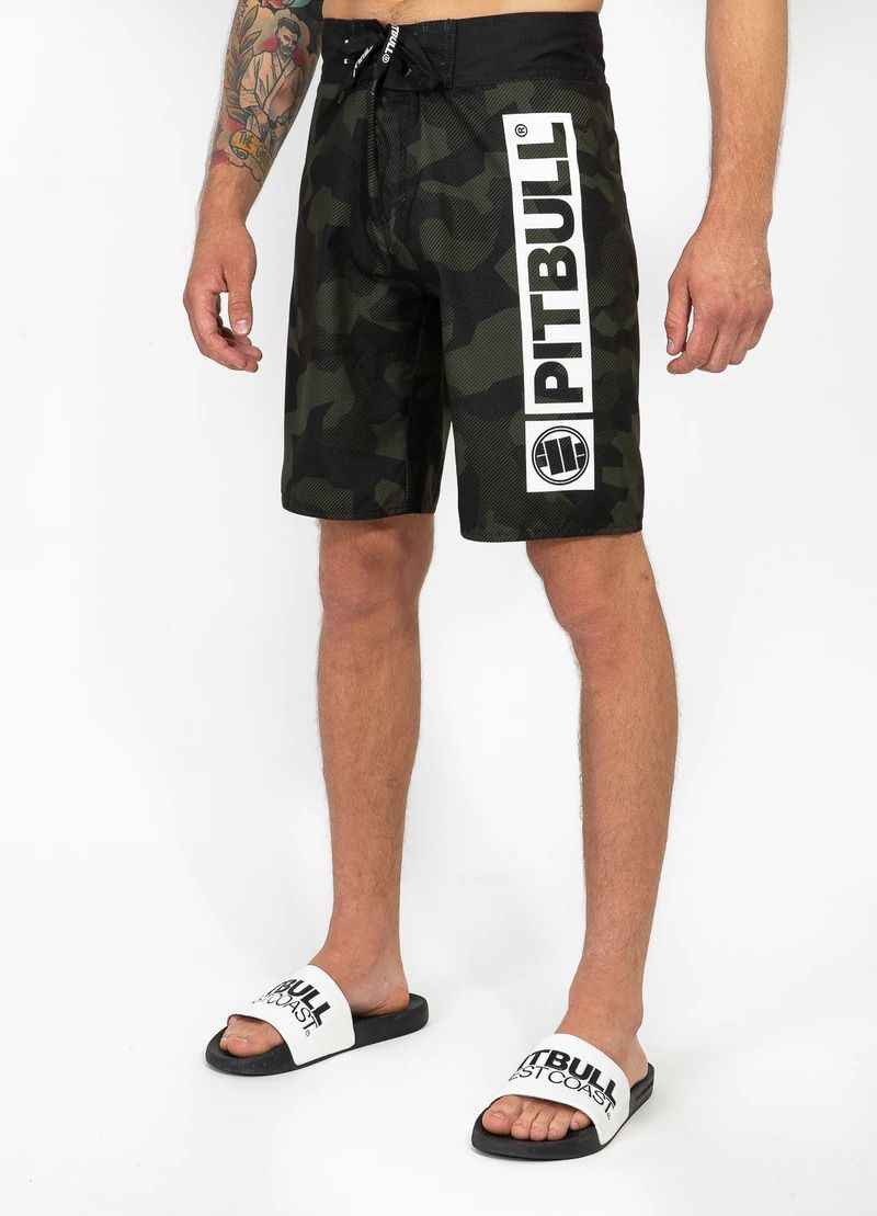 Badehose Hilltop - Olivgrünes Camouflage