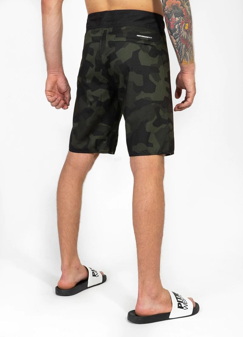 Badehose Hilltop - Olivgrünes Camouflage