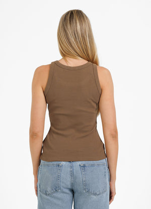 Frauen Tanktop Layla - Coyote Braun