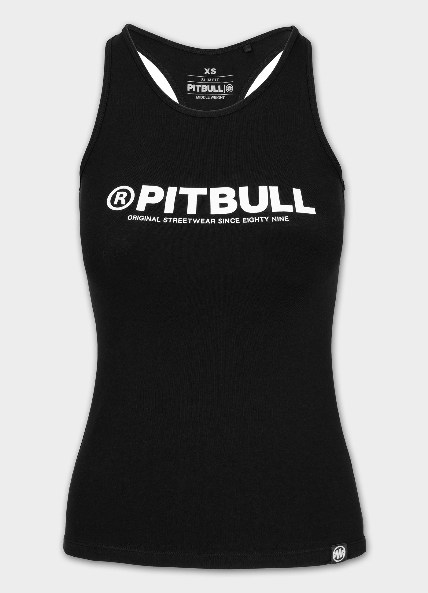 Damen Tank Top Slim Fit PITBULL R - Schwarz