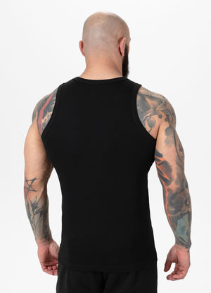 Tanktop Rib Small Logo - Schwarz