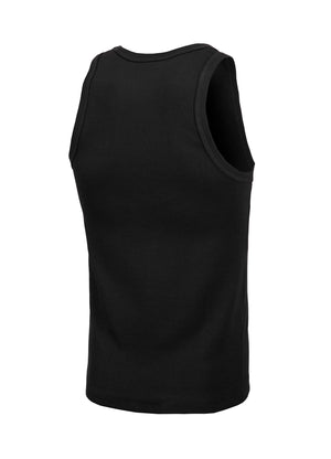 Tanktop Rib Small Logo - Schwarz