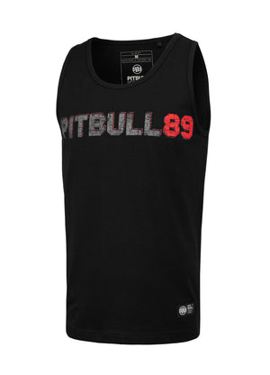 Herren Tank Top Slim Fit Dog 89 - Schwarz
