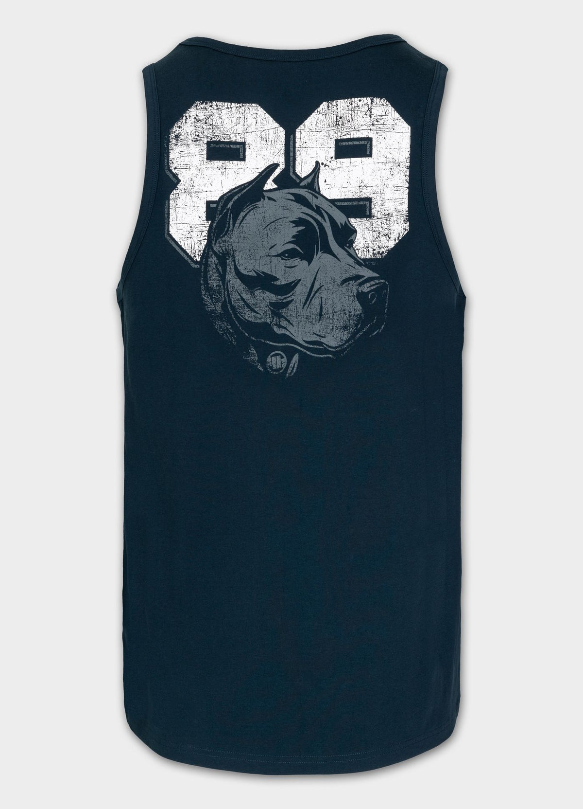 Herren Tank Top Slim Fit Dog 89 - Schwarz
