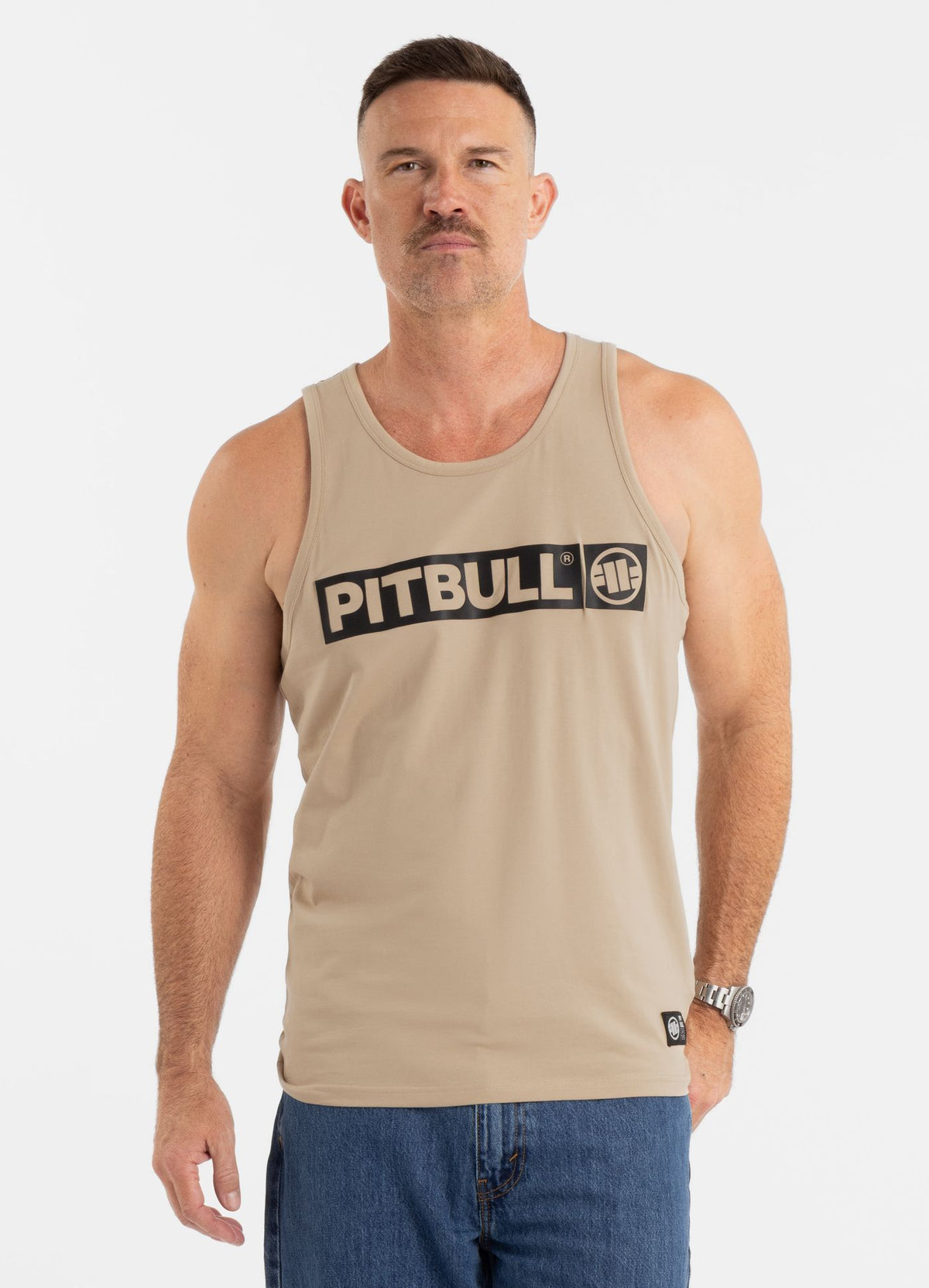 Tanktop Slim Fit Hilltop - Sand