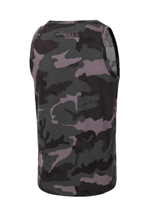 Tanktop Slim Fit Hilltop - Schwarzes Camouflage