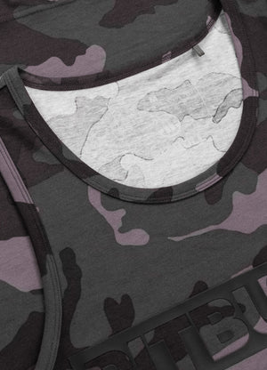 Tanktop Slim Fit Hilltop - Schwarzes Camouflage