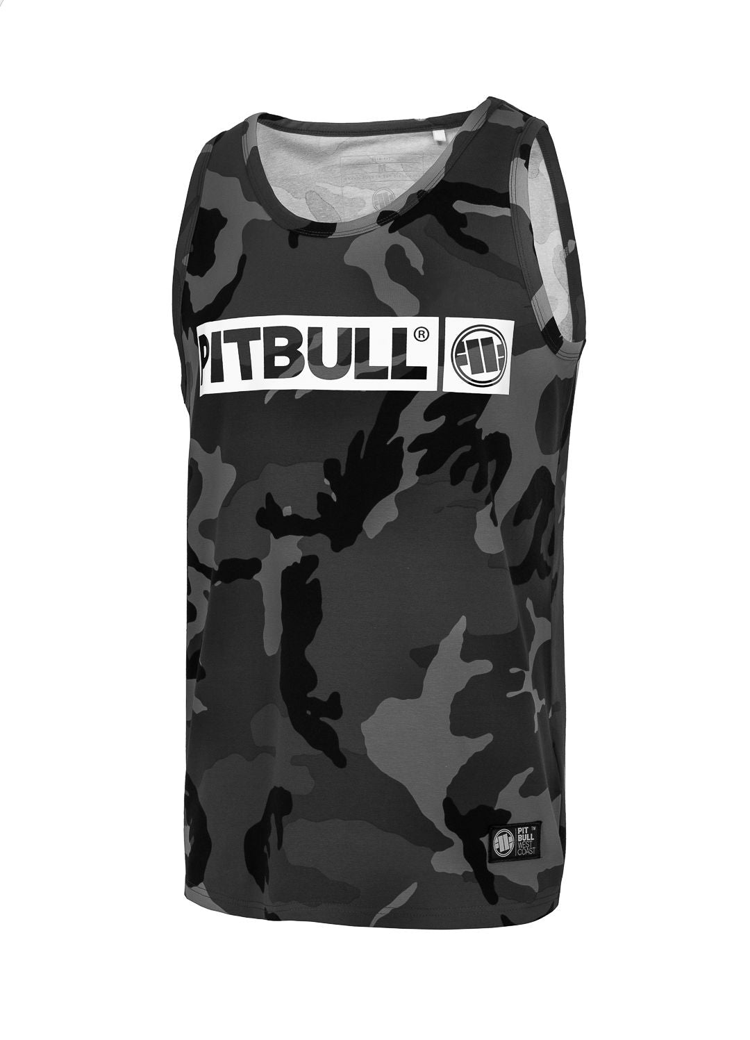 Tanktop Slim Fit Hilltop - Schwarzes Camouflage