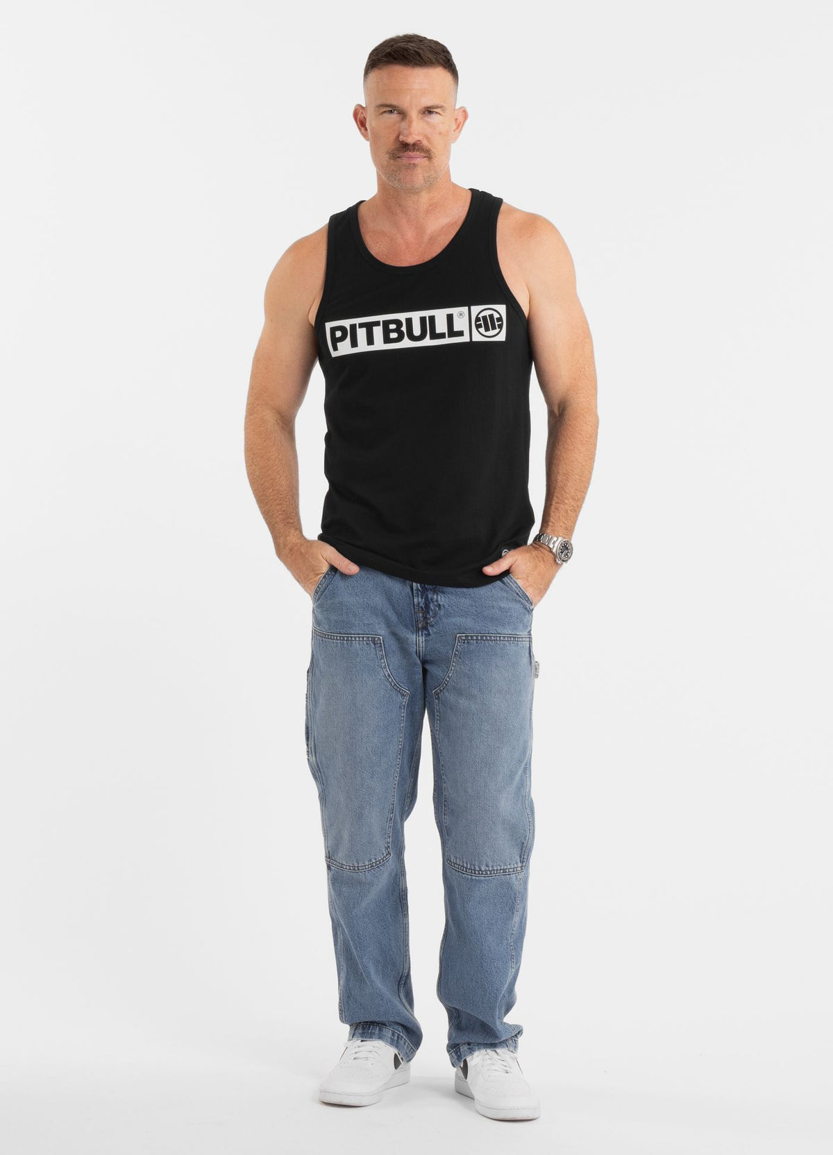 Tanktop Slim Fit Hilltop - Schwarz