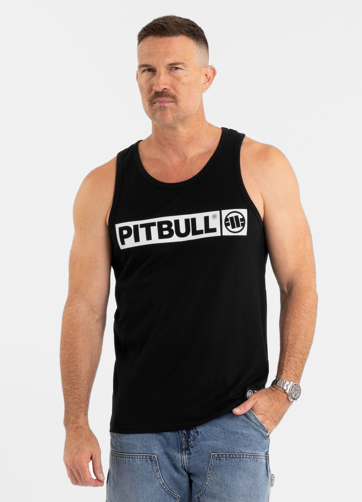 Tanktop Slim Fit Hilltop - Schwarz