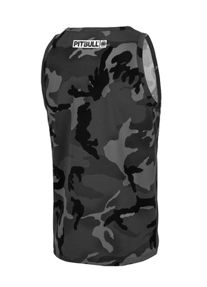 Tanktop Slim Fit Hilltop - Schwarzes Camouflage