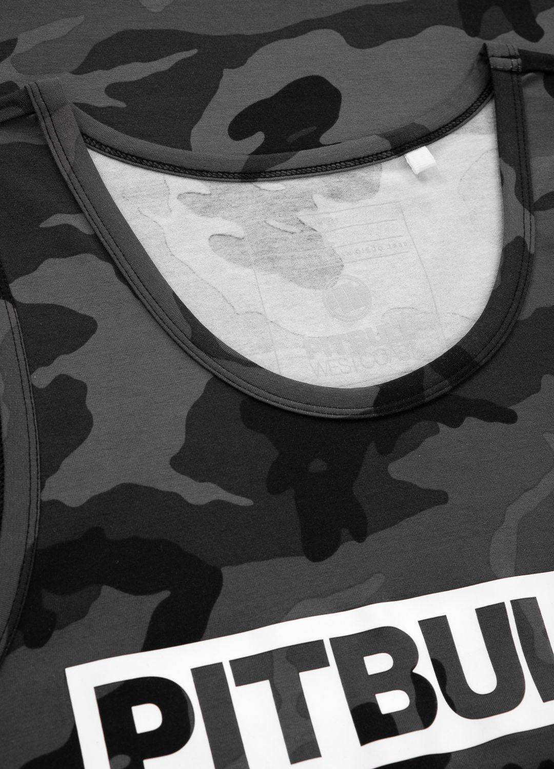 Tanktop Slim Fit Hilltop - Schwarzes Camouflage
