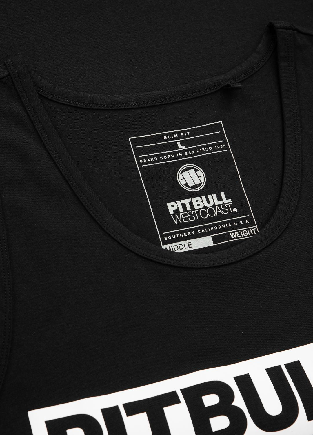 Tanktop Slim Fit Hilltop - Schwarz