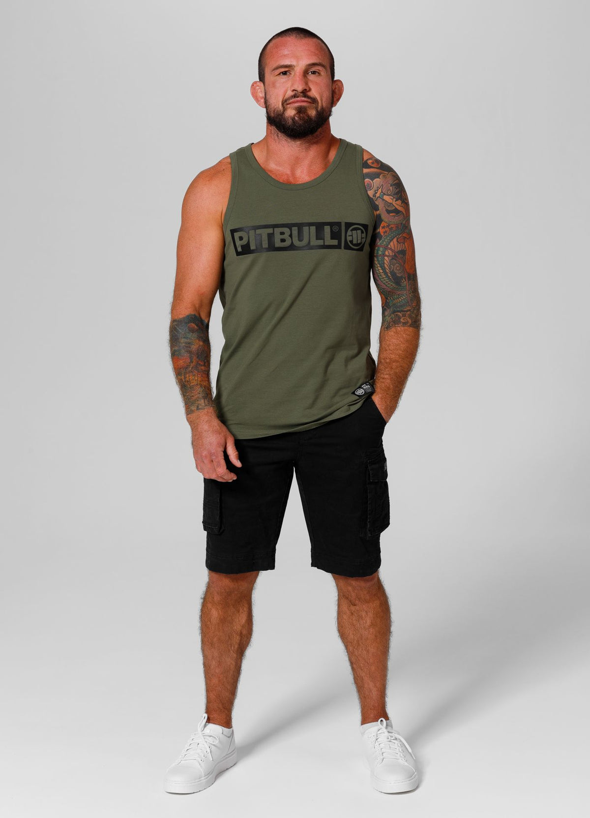 Tanktop Slim Fit Hilltop - Olivgrün