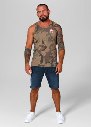 SMALL HILLTOP – Tanktop mit Camouflage-Muster und schmaler Passform