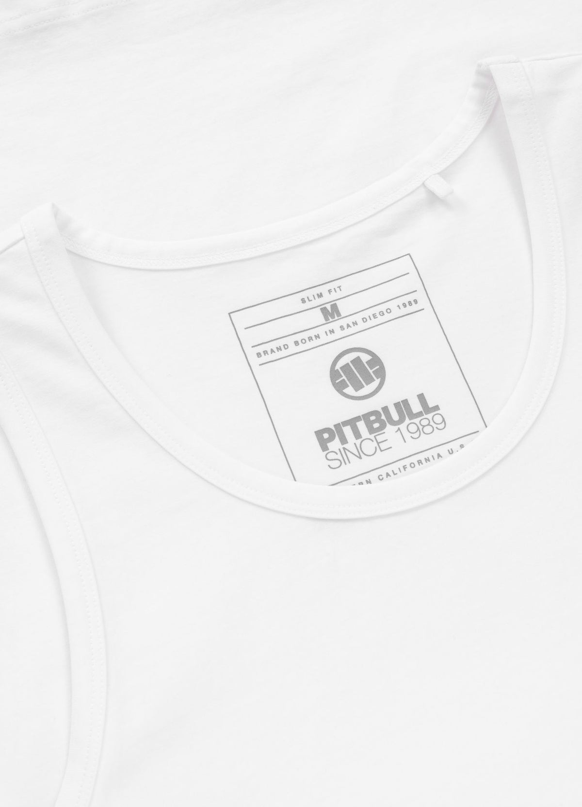 Tanktop Slim Fit Small Logo - Weiß