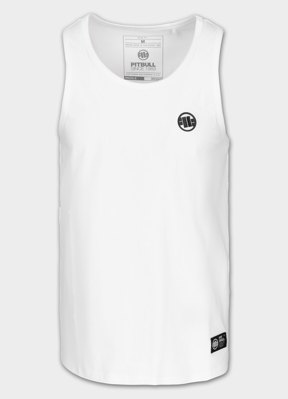 Tanktop Slim Fit Small Logo - Weiß