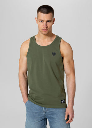 Tanktop Slim Fit Small Logo - Olivgrün