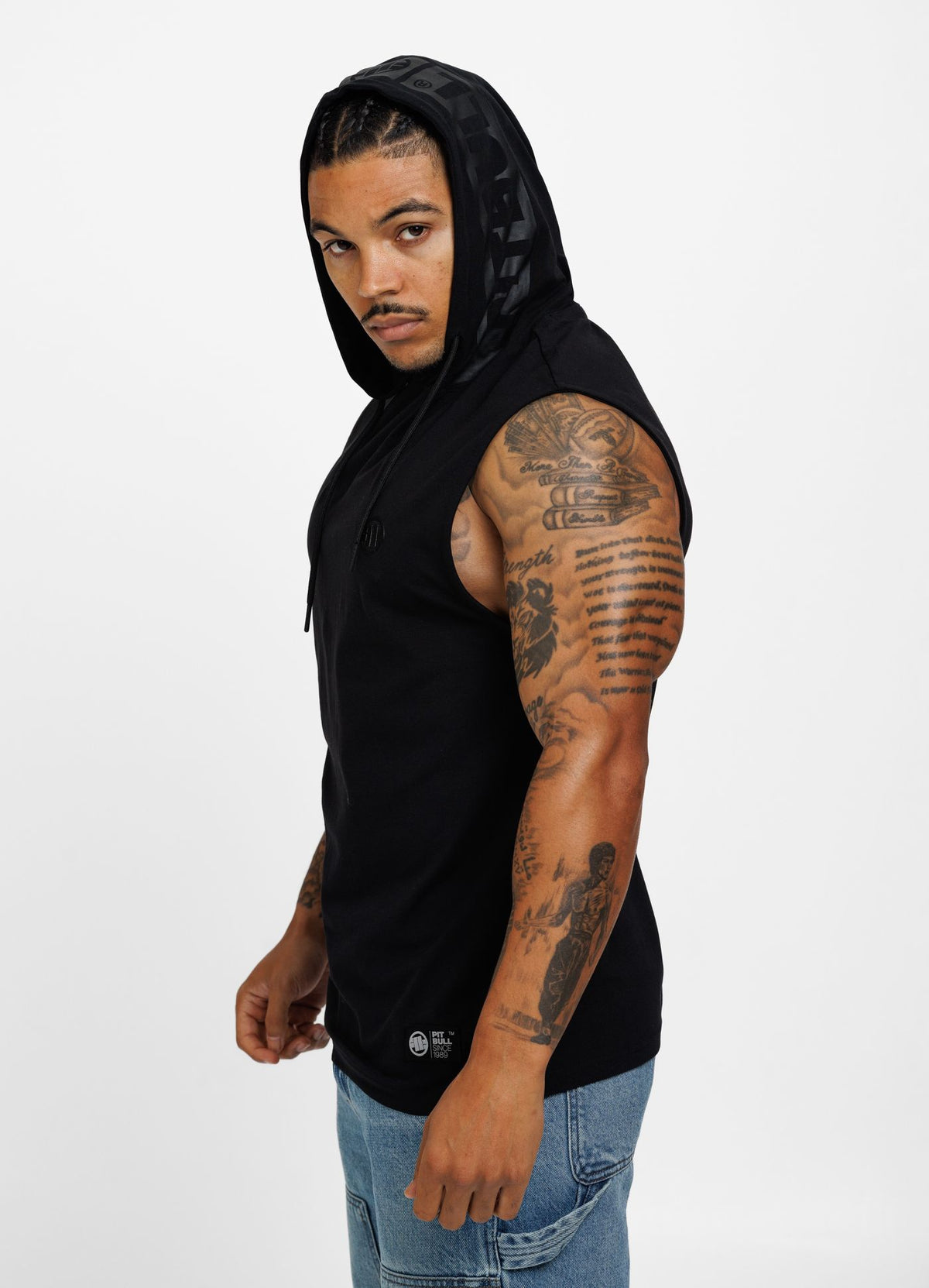 Hoodie Tanktop Hilltop - Schwarz