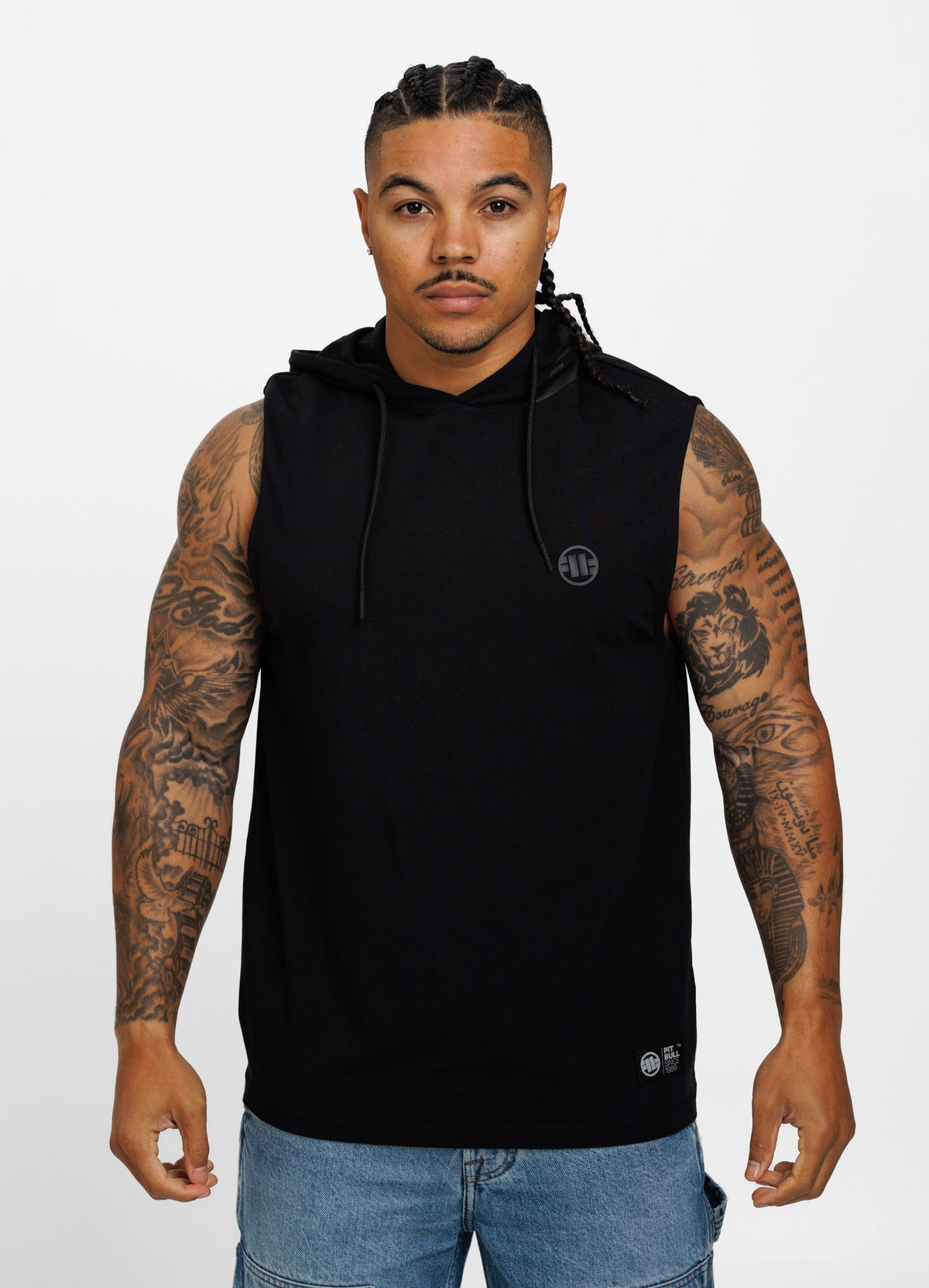 Hoodie Tanktop Hilltop - Schwarz